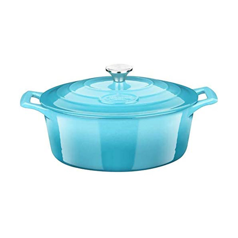 30 cm Enameled Cast Iron Oval Casserole. Capacity, 5-Quart (QT