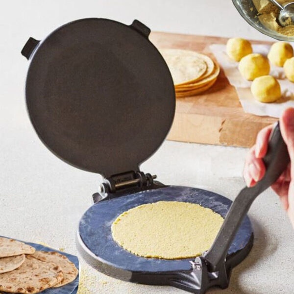 30cm Dia. Cast Iron Crepe Pan, Pizza Pan with Matte Black Enamel